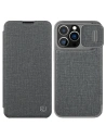 Etui Nillkin Qin Cloth Pro Apple iPhone 13 Pro szary