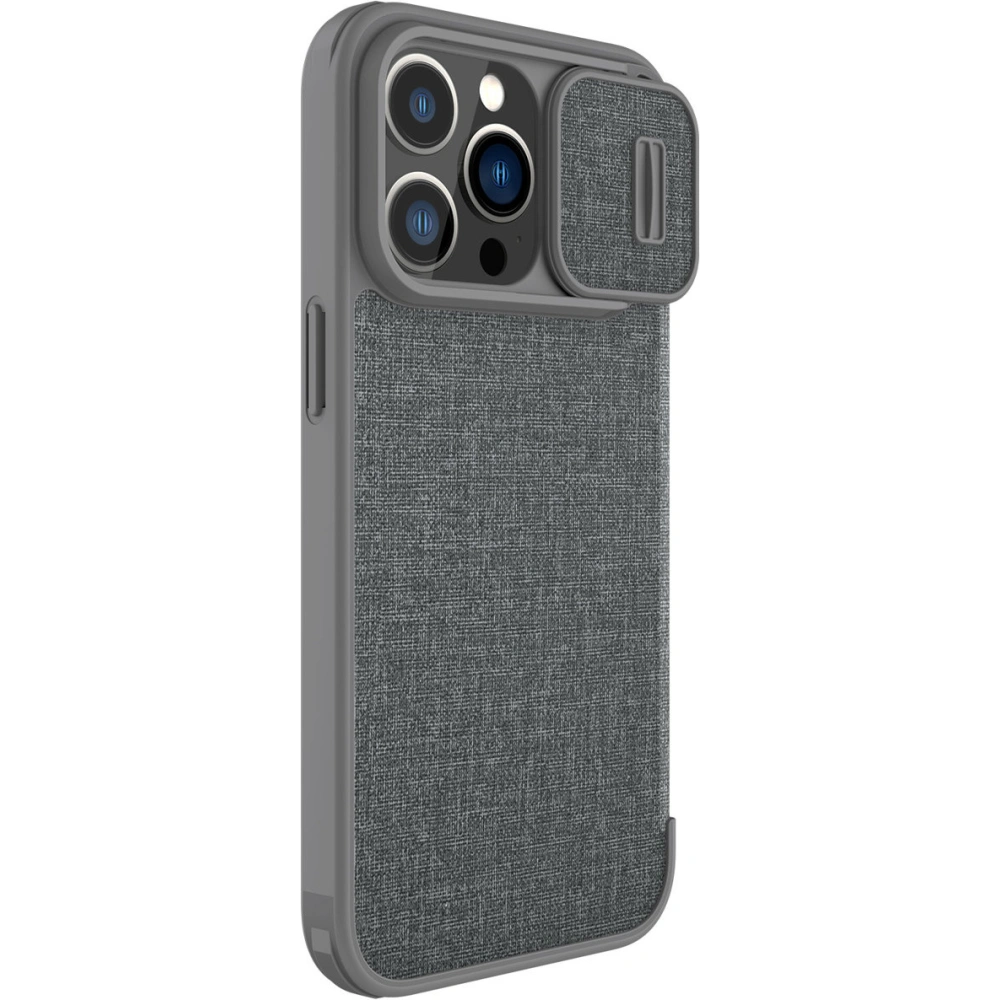 Wholesale Nillkin Qin Cloth Pro Apple iPhone 13 Pro gray - NLK693 - {ean13} - Hurt