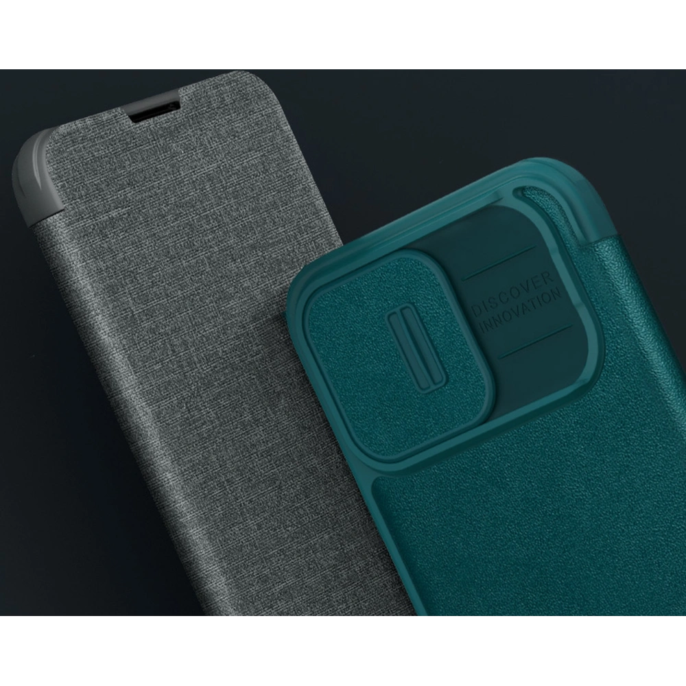 Etui Nillkin Qin Cloth Pro Apple iPhone 13 Pro szary