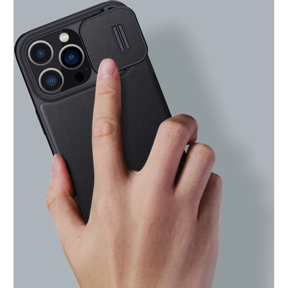 Etui Nillkin Qin Cloth Pro Apple iPhone 13 Pro szary