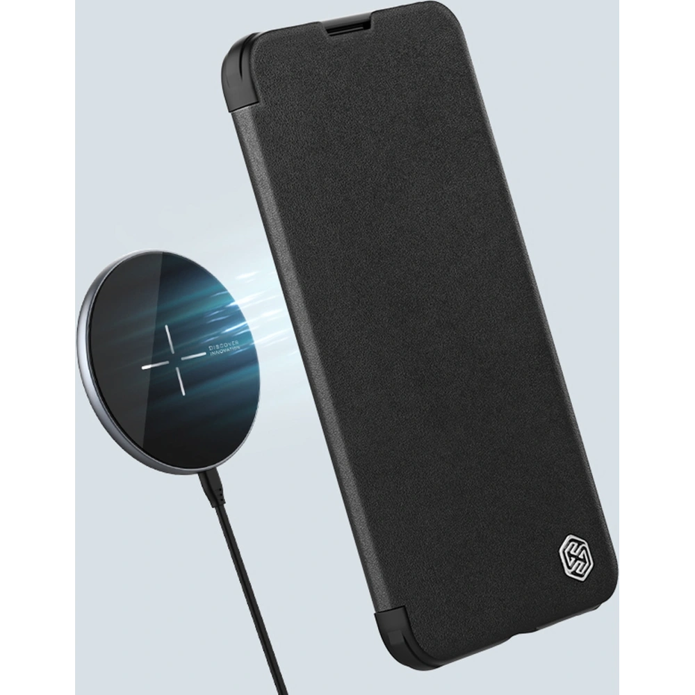 Wholesale Nillkin Qin Cloth Pro Apple iPhone 13 Pro gray - NLK693 - {ean13} - Hurt