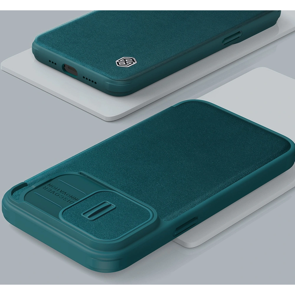 Etui Nillkin Qin Cloth Pro Apple iPhone 13 Pro szary