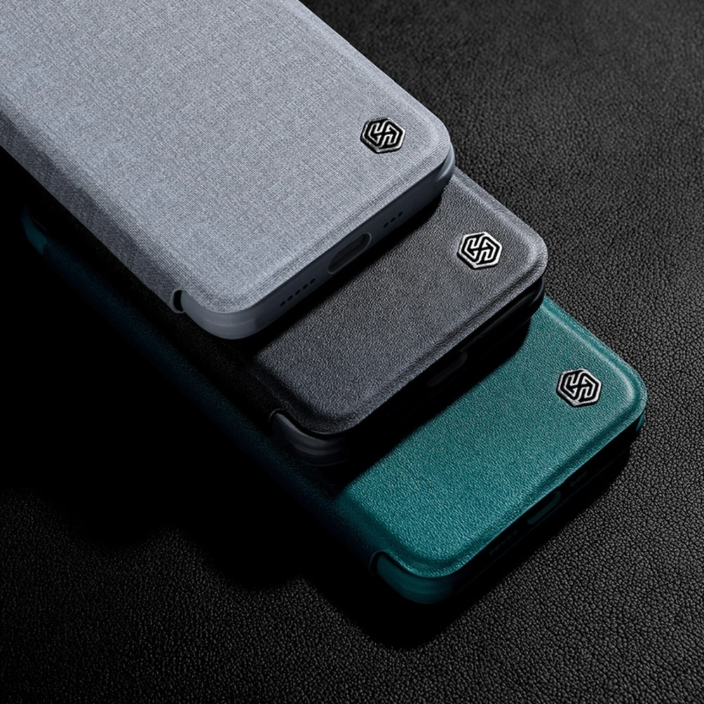 Wholesale Nillkin Qin Cloth Pro Apple iPhone 13 Pro gray - NLK693 - {ean13} - Hurt