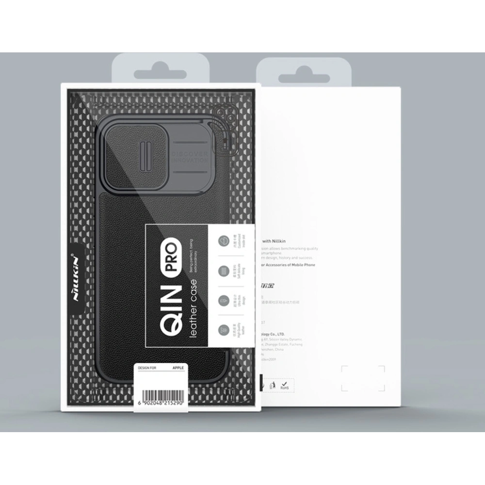 Hurtownia GSM - Etui Nillkin Qin Cloth Pro Apple iPhone 13 Pro Max szürke - NLK694 - {ean13} - Hurt