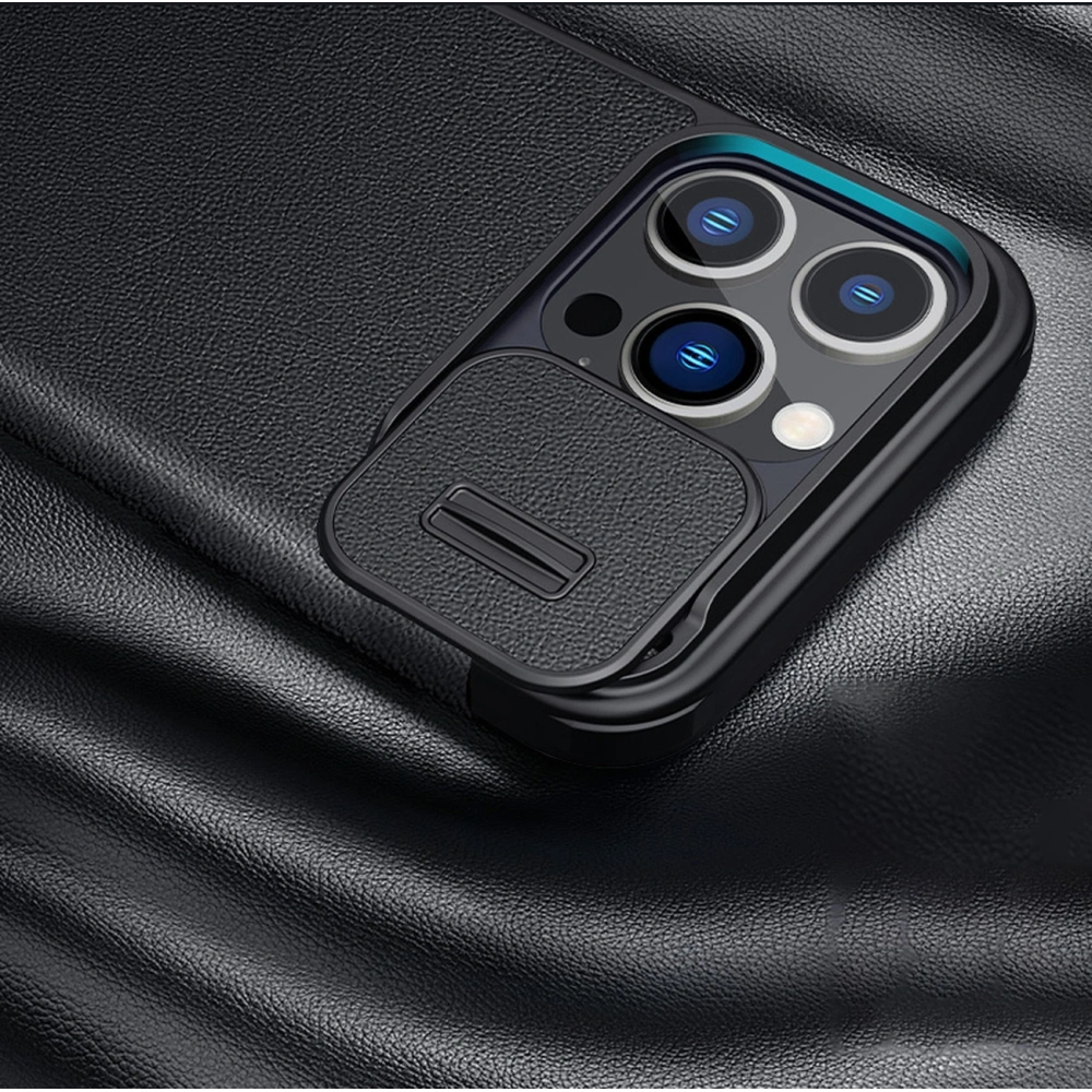 Hurtownia GSM - Case Nillkin Qin Cloth Pro Apple iPhone 13 Pro Max grau - NLK694 - {ean13} - Hurt