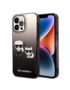 Etui Karl Lagerfeld KLHCP14LTGKCK Apple iPhone 14 Pro hardcase černý/black Gradient Ikonik Karl & Choupette