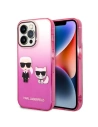 Hurtownia GSM - Etui Karl Lagerfeld KLHCP14LTGKCP Apple iPhone 14 Pro hardcase růžový/pink Gradient Ikonik Karl & Choupette - KLD1168 - {ean13} - Hurt