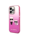 Hurtownia GSM - Etui Karl Lagerfeld KLHCP14LTGKCP Apple iPhone 14 Pro hardcase růžový/pink Gradient Ikonik Karl & Choupette - KLD1168 - {ean13} - Hurt