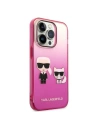 Hurtownia GSM - Etui Karl Lagerfeld KLHCP14LTGKCP Apple iPhone 14 Pro hardcase růžový/pink Gradient Ikonik Karl & Choupette - KLD1168 - {ean13} - Hurt