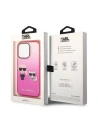 Hurtownia GSM - Etui Karl Lagerfeld KLHCP14LTGKCP Apple iPhone 14 Pro hardcase růžový/pink Gradient Ikonik Karl & Choupette - KLD1168 - {ean13} - Hurt