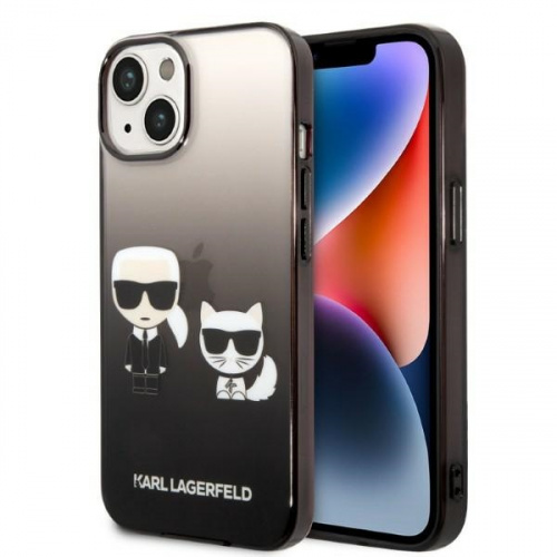 Hurtownia Karl Lagerfeld - 3666339086411 - KLD1169 - Etui Karl Lagerfeld KLHCP14MTGKCK Apple iPhone 14 Plus / 15 Plus hardcase czarny/black Gradient Ikonik Karl & Choupette - B2B homescreen