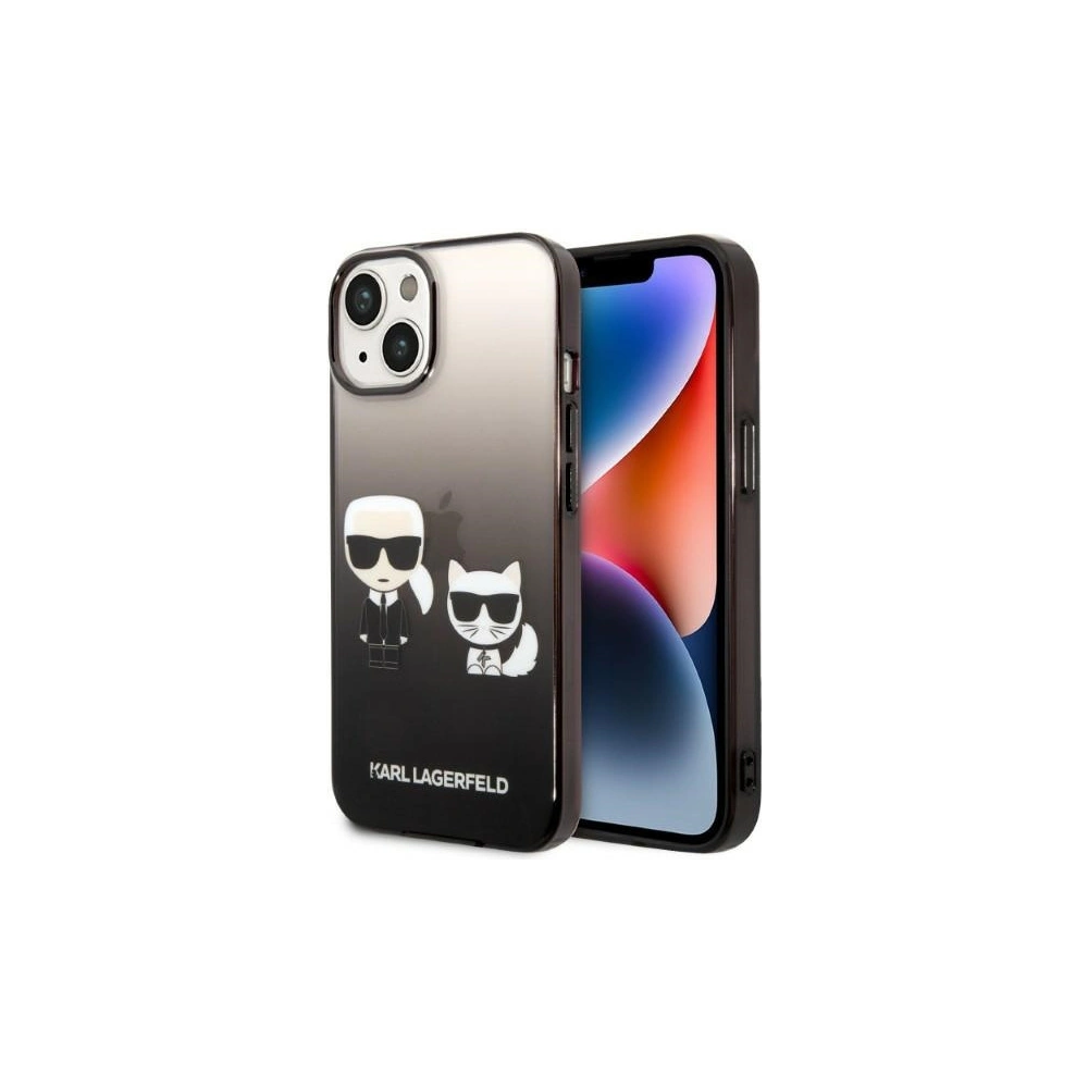 Hurtownia GSM - Etui Karl Lagerfeld KLHCP14STGKCK Apple iPhone 14 hardcase czarny/black Gradient Ikonik Karl & Choupette - KLD1171 - {ean13} - Hurt