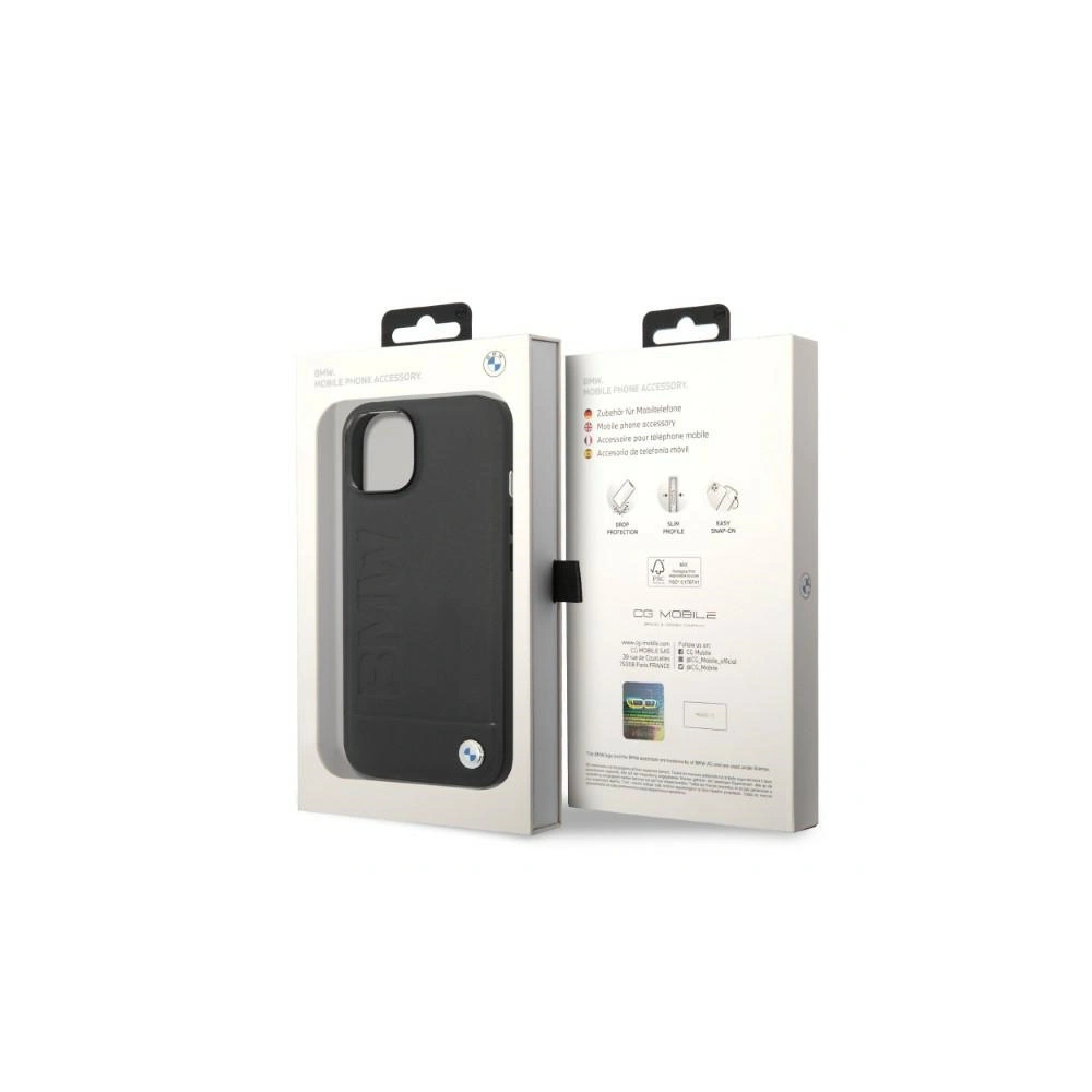 Hurtownia GSM - Etui BMW BMHMP14MSLLBK Apple iPhone 14 Plus / 15 Plus fekete/hardcase Signature Logo Imprint Magsafe - BMW324 - {ean13} - Hurt