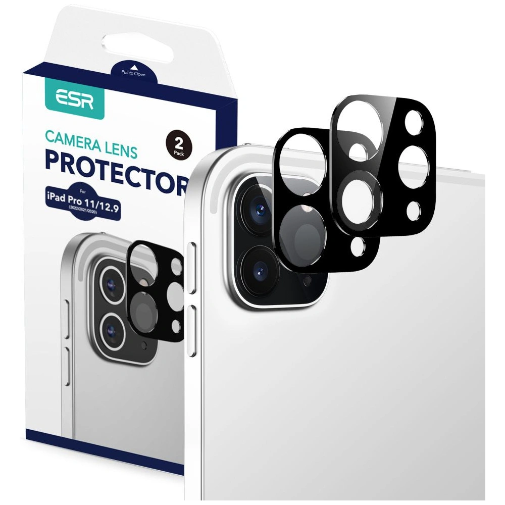Wholesale ESR Camera Lens Apple iPad Pro 12.9 2020/2021 (4, 5 gen)/iPad Pro 11 2020/2021 (2, 3 gen) Black [2 PACK] - ESR579 - {ean13} - Hurt