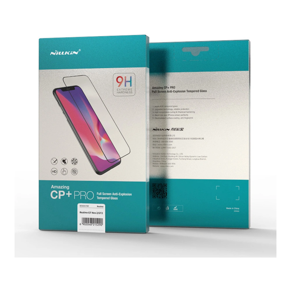 Hurtownia GSM - Szkło hartowane Nillkin Amazing CP+ PRO Realme GT Neo2 czarny - NLK699 - {ean13} - Hurt
