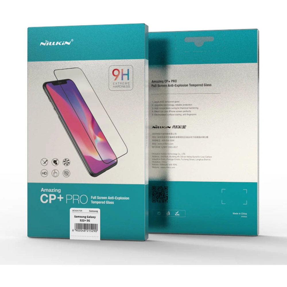 Hurtownia GSM - Szkło hartowane Nillkin Amazing CP+ PRO Samsung Galaxy S22+ Plus czarny - NLK702 - {ean13} - Hurt