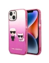 Etui Karl Lagerfeld KLHCP14STGKCP Apple iPhone 14 hardcase rózsaszín/pink Gradient Ikonik Karl & Choupette