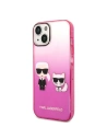 Wholesale Karl Lagerfeld KLHCP14STGKCP Apple iPhone 14 hardcase pink Gradient Ikonik Karl & Choupette - KLD1172 - {ean13} - Hurt