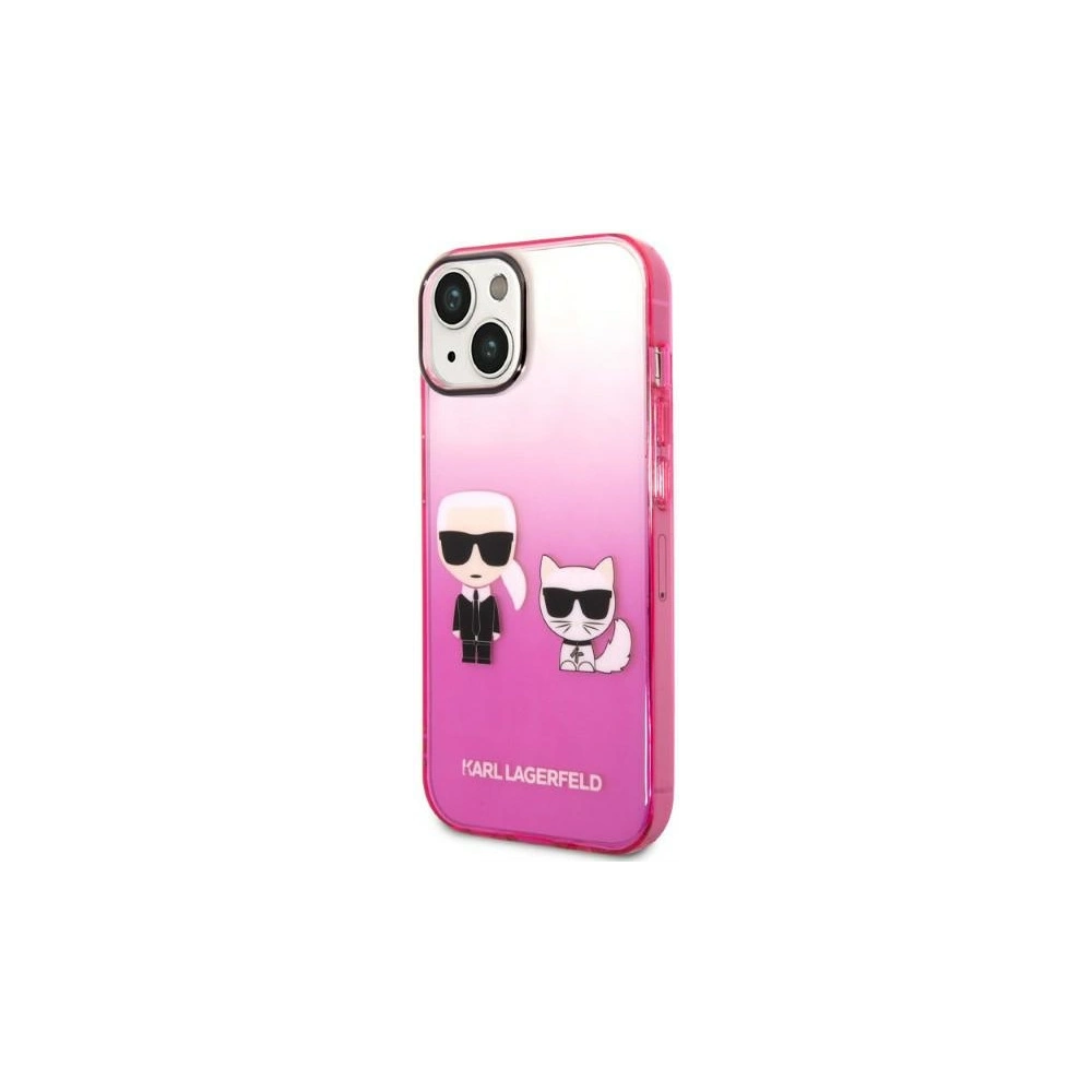Wholesale Karl Lagerfeld KLHCP14STGKCP Apple iPhone 14 hardcase pink Gradient Ikonik Karl & Choupette - KLD1172 - {ean13} - Hurt