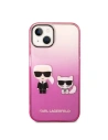 Wholesale Karl Lagerfeld KLHCP14STGKCP Apple iPhone 14 hardcase pink Gradient Ikonik Karl & Choupette - KLD1172 - {ean13} - Hurt