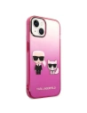 Wholesale Karl Lagerfeld KLHCP14STGKCP Apple iPhone 14 hardcase pink Gradient Ikonik Karl & Choupette - KLD1172 - {ean13} - Hurt