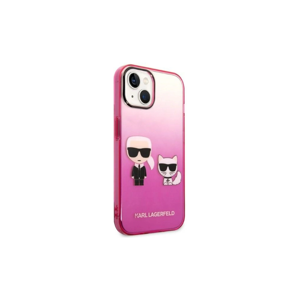 Wholesale Karl Lagerfeld KLHCP14STGKCP Apple iPhone 14 hardcase pink Gradient Ikonik Karl & Choupette - KLD1172 - {ean13} - Hurt