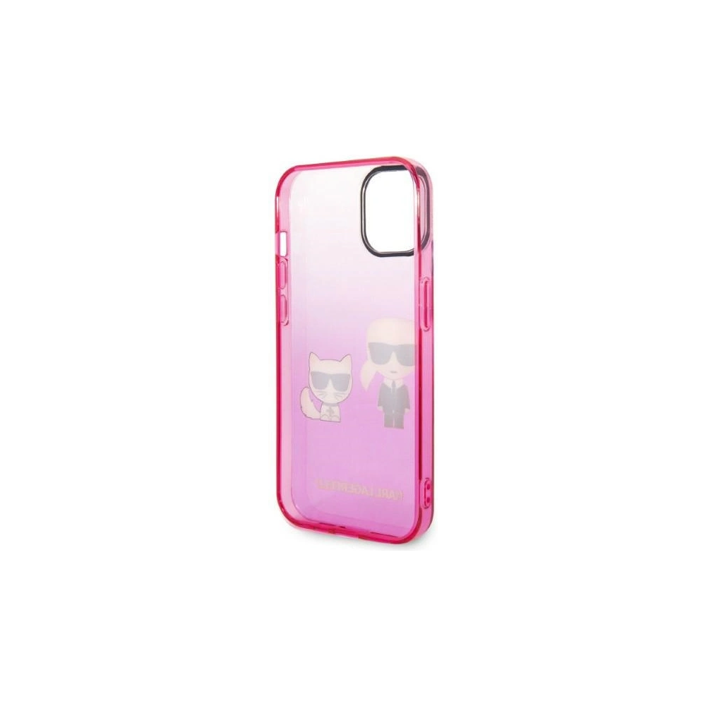 Wholesale Karl Lagerfeld KLHCP14STGKCP Apple iPhone 14 hardcase pink Gradient Ikonik Karl & Choupette - KLD1172 - {ean13} - Hurt