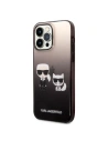 Hurtownia GSM - Etui Karl Lagerfeld KLHCP14XTGKCK Apple iPhone 14 Pro Max hardcase černý/black Gradient Ikonik Karl & Choupette - KLD1173 - {ean13} - Hurt