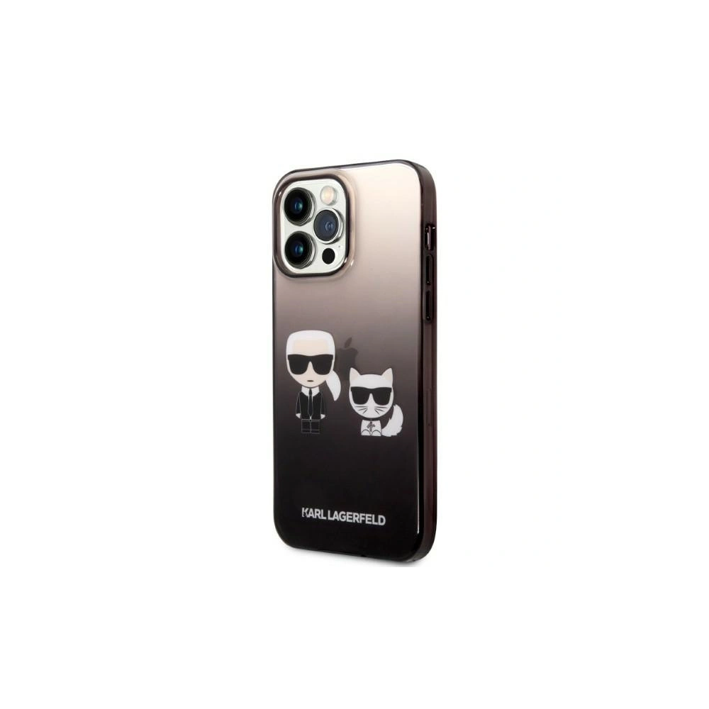 Hurtownia GSM - Case Karl Lagerfeld KLHCP14XTGKCK Apple iPhone 14 Pro Max Hardcase schwarz/black Gradient Ikonik Karl & Choupette - KLD1173 - {ean13} - Hurt