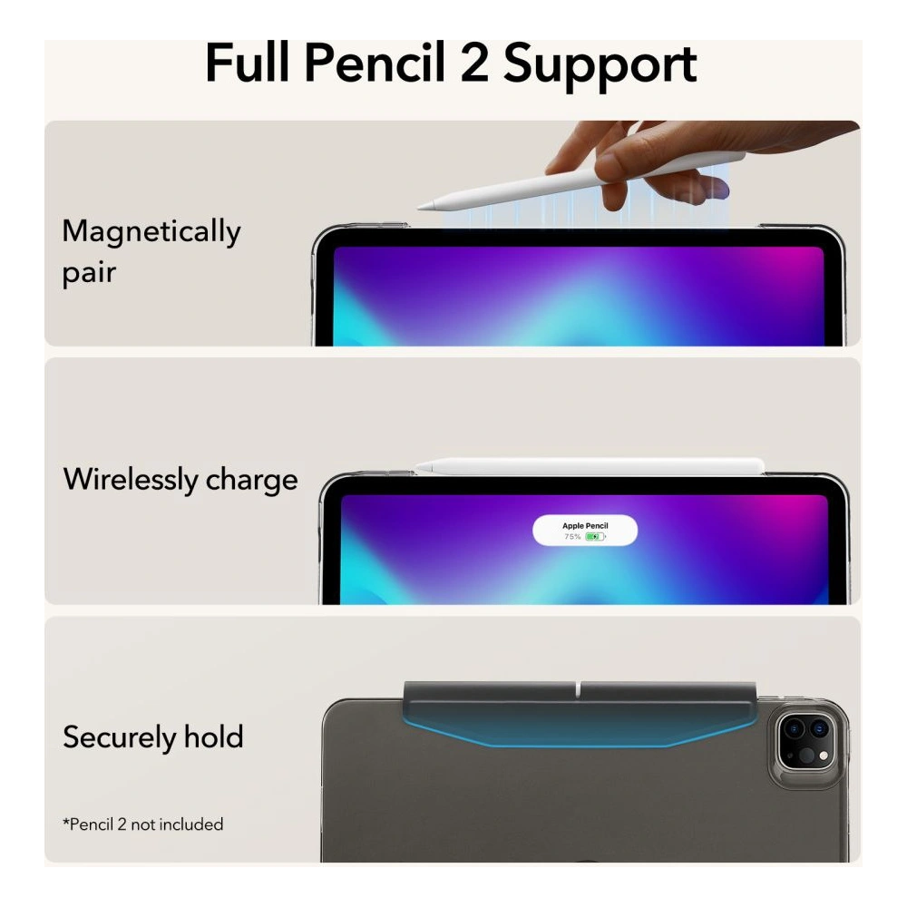 Hurtownia GSM - Etui ESR Ascend Trifold Apple iPad Pro 12.9 2021 (5. generace) Šedá - ESR589 - {ean13} - Hurt