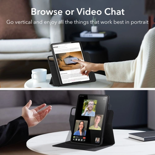 Etui ESR Rebound Hybrid Apple iPad Pro 12.9 2021 (5. generacji) Black