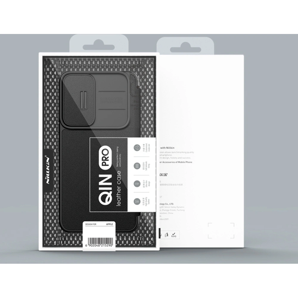 Hurtownia GSM - Etui Nillkin Qin Cloth Pro Samsung Galaxy S22 šedé - NLK710 - {ean13} - Hurt