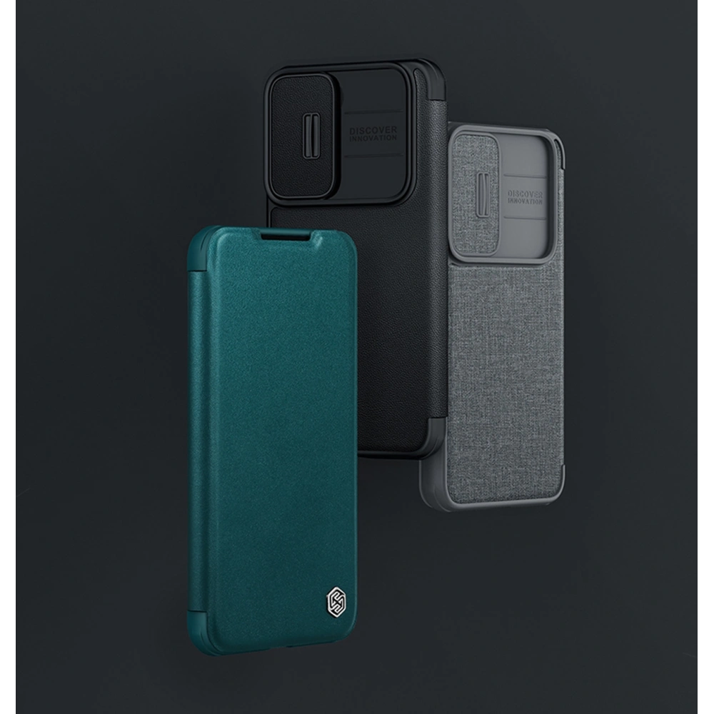 Hurtownia GSM - Etui Nillkin Qin Cloth Pro Samsung Galaxy S22 šedé - NLK710 - {ean13} - Hurt