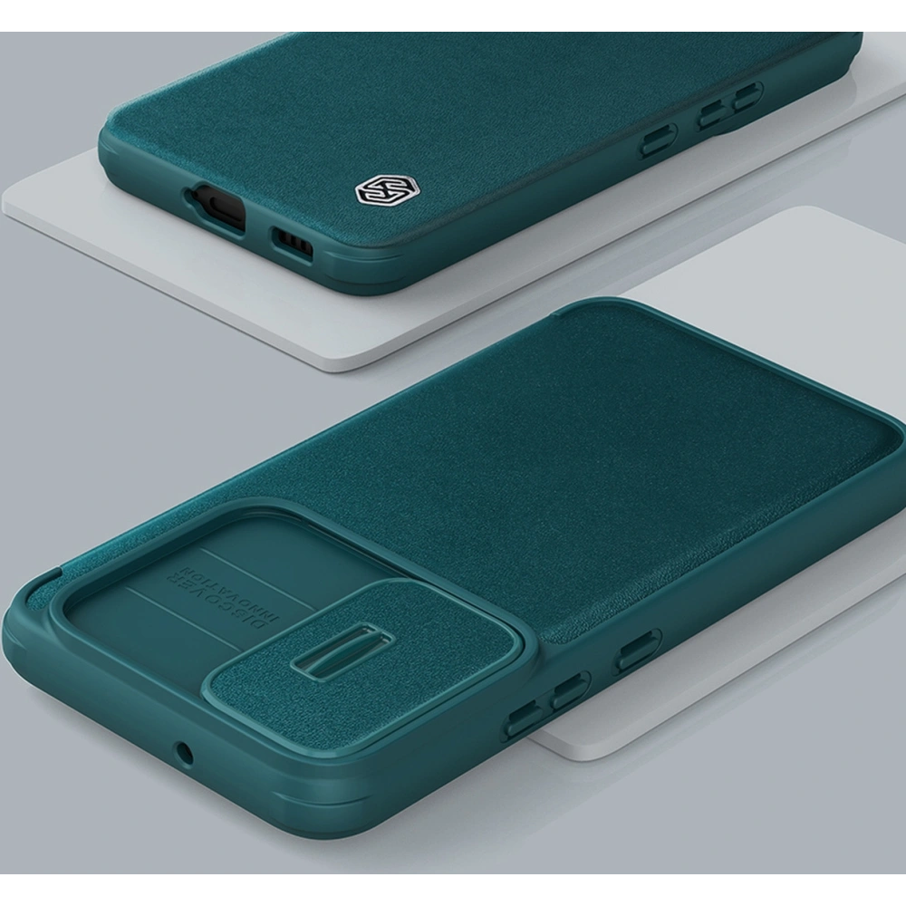 Hurtownia GSM - Etui Nillkin Qin Cloth Pro Samsung Galaxy S22 šedé - NLK710 - {ean13} - Hurt