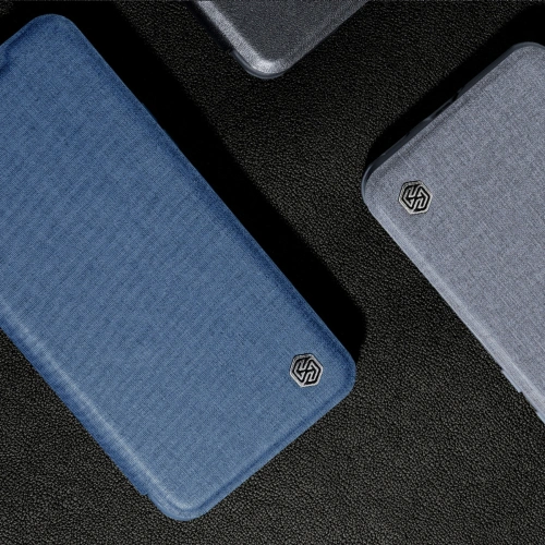 Etui Nillkin Qin Cloth Pro Samsung Galaxy S22 szary