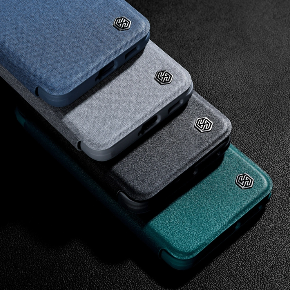 Hurtownia GSM - Etui Nillkin Qin Cloth Pro Samsung Galaxy S22 šedé - NLK710 - {ean13} - Hurt