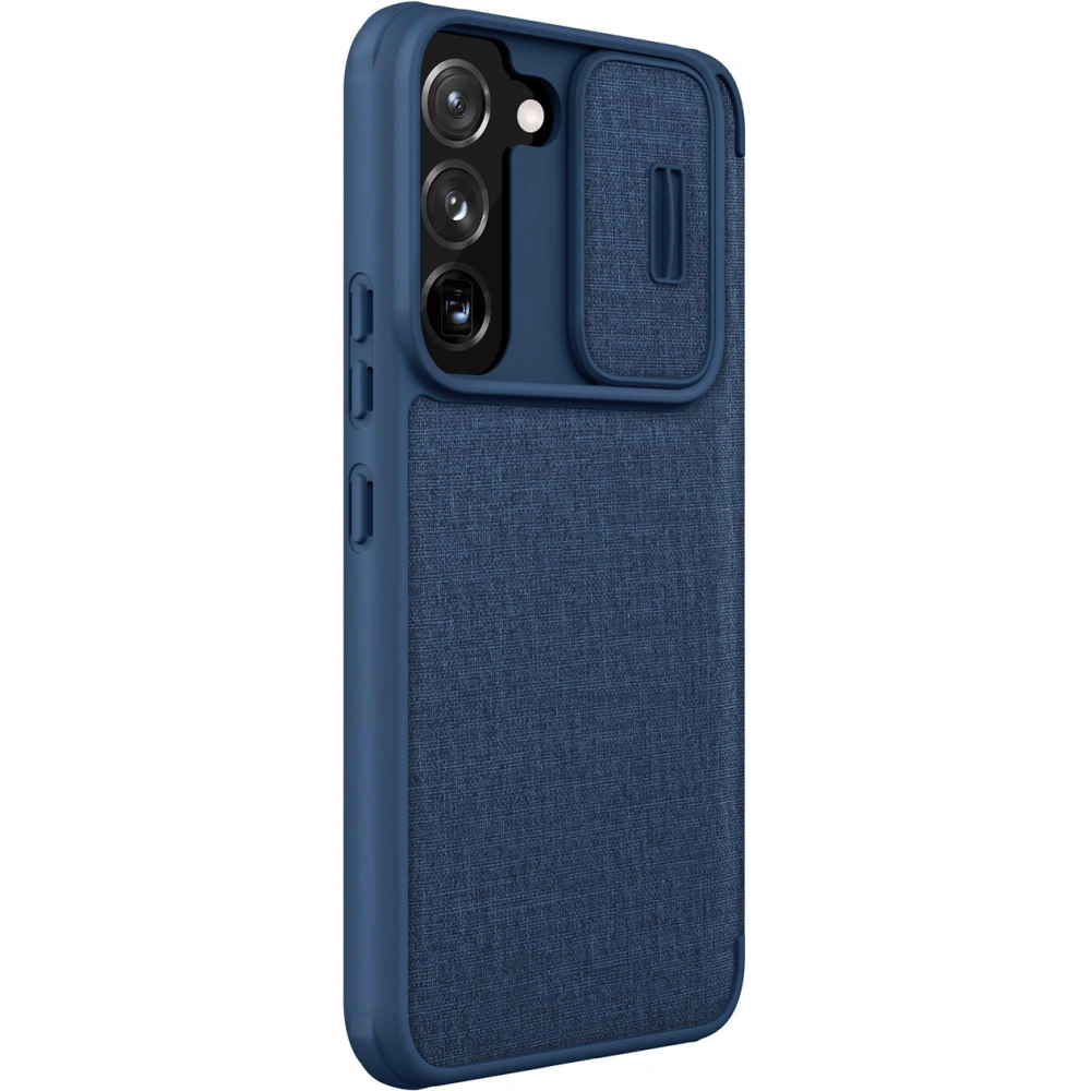 Hurtownia GSM - Etui Nillkin Qin Cloth Pro Samsung Galaxy S22+ Plus kék - NLK711 - {ean13} - Hurt