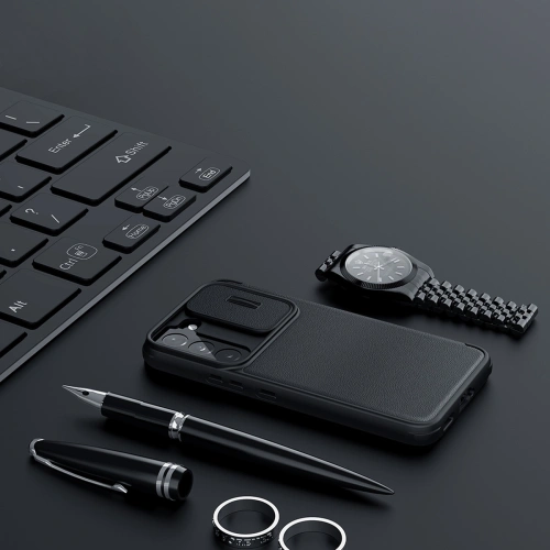 Etui Nillkin Qin Cloth Pro Samsung Galaxy S22+ Plus niebieski