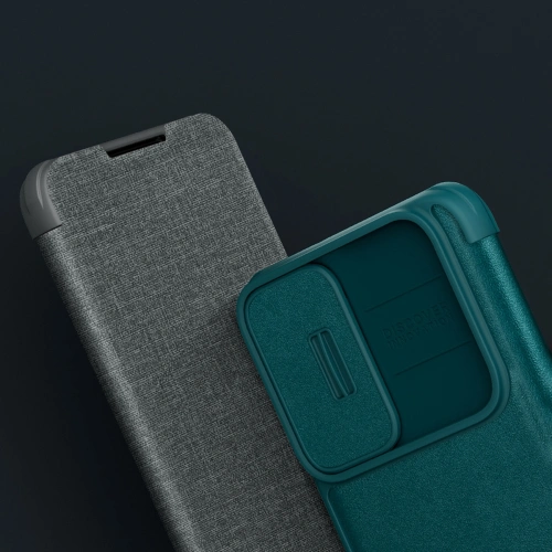 Etui Nillkin Qin Cloth Pro Samsung Galaxy S22+ Plus niebieski