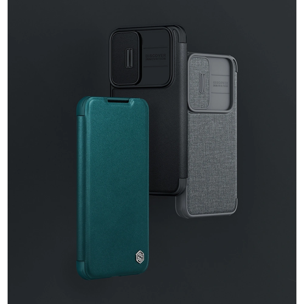Hurtownia GSM - Etui Nillkin Qin Cloth Pro Samsung Galaxy S22+ Plus szürke - NLK712 - {ean13} - Hurt