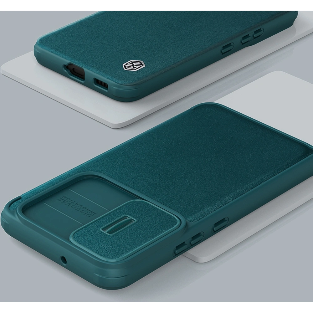 Hurtownia GSM - Etui Nillkin Qin Cloth Pro Samsung Galaxy S22+ Plus gri - NLK712 - {ean13} - Hurt
