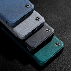 Hurtownia GSM - Etui Nillkin Qin Cloth Pro Samsung Galaxy S22+ Plus szary - NLK712 - {ean13} - Hurt