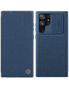 Etui Nillkin Qin Cloth Pro Samsung Galaxy S22 Ultra modrý