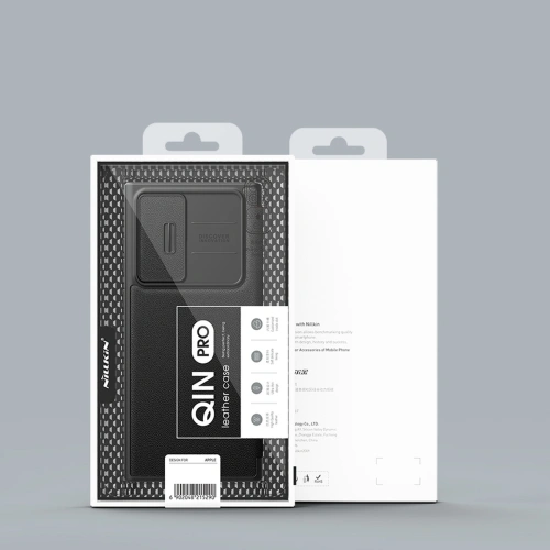 Etui Nillkin Qin Cloth Pro Samsung Galaxy S22 Ultra niebieski