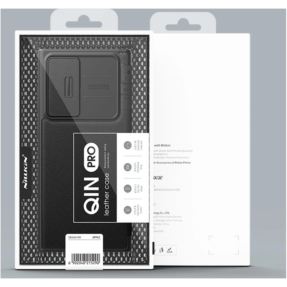 Hurtownia GSM - Etui Nillkin Qin Cloth Pro Samsung Galaxy S22 Ultra modrý - NLK713 - {ean13} - Hurt