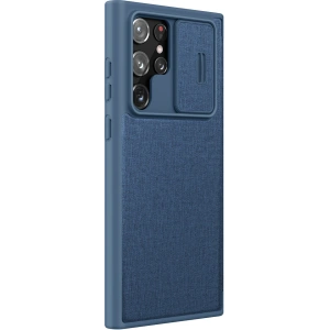 Hurtownia GSM - Etui Nillkin Qin Cloth Pro Samsung Galaxy S22 Ultra modrý - NLK713 - {ean13} - Hurt
