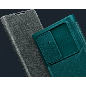 Hurtownia GSM - Etui Nillkin Qin Cloth Pro Samsung Galaxy S22 Ultra modrý - NLK713 - {ean13} - Hurt