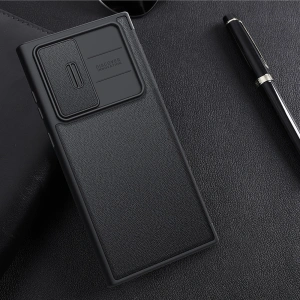 Hurtownia GSM - Etui Nillkin Qin Cloth Pro Samsung Galaxy S22 Ultra modrý - NLK713 - {ean13} - Hurt
