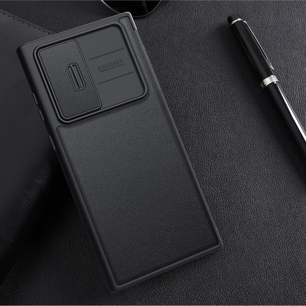 Hurtownia GSM - Etui Nillkin Qin Cloth Pro Samsung Galaxy S22 Ultra modrý - NLK713 - {ean13} - Hurt