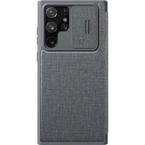 Hurtownia GSM - Etui Nillkin Qin Cloth Pro Samsung Galaxy S22 Ultra šedý - NLK714 - {ean13} - Hurt